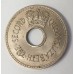 FIJI 1967 . PENNY COIN . ERROR . OFF CENTRE HOLE 